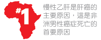 慢性乙肝是肝癌的主要病因，而肝癌是非洲男性的第 1 大死因